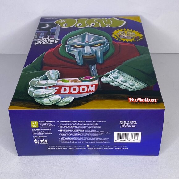 MF Doom Super7 3.75" ReAction Figure Cereal Box Bowl & Spoon Exclusive IN HAND - Picture 5 of 6